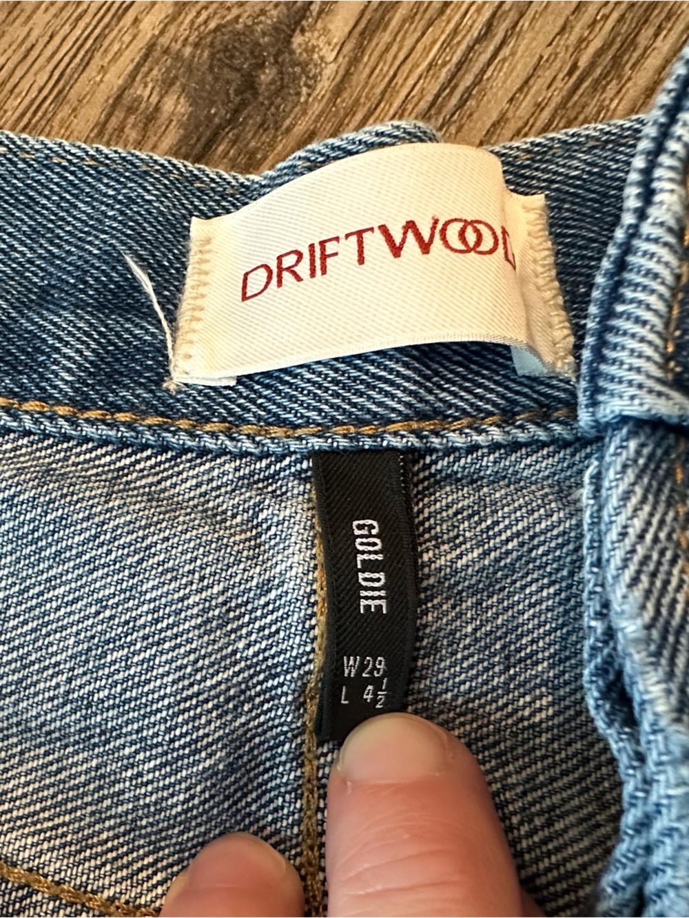 DRIFTWOOD Goldie Denim Embroidered Shorts 29 - Picture 3 of 7